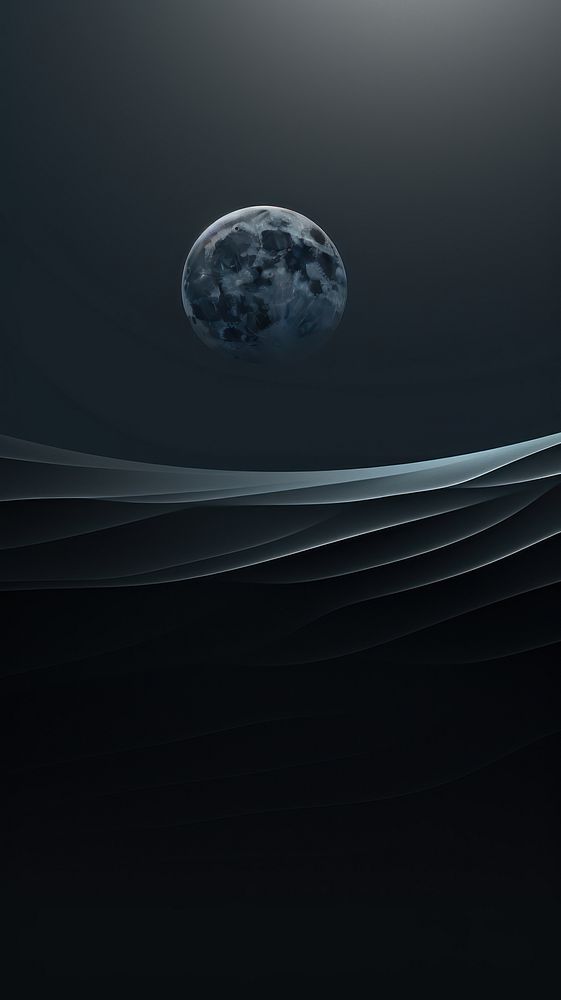  Minimal wallpaper astronomy planet nature. AI generated Image by rawpixel.