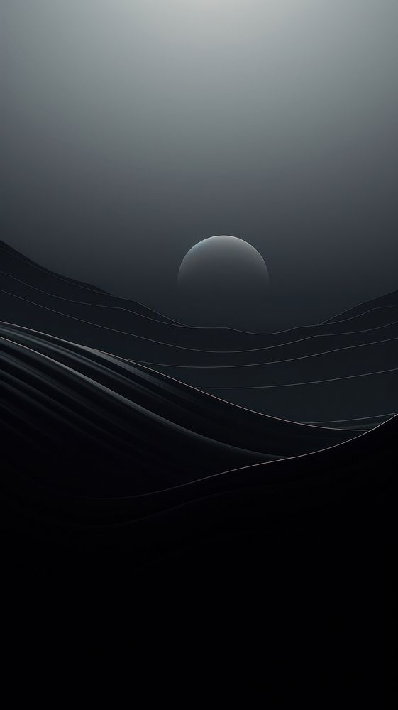  Minimal wallpaper nature night moon. AI generated Image by rawpixel.