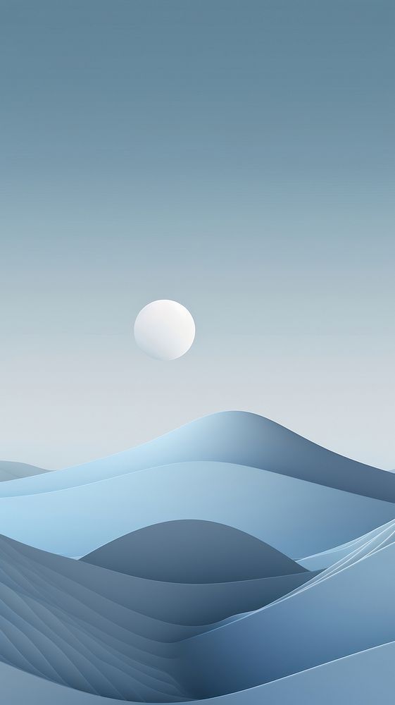  Minimal wallpaper outdoors nature moon. AI generated Image by rawpixel.