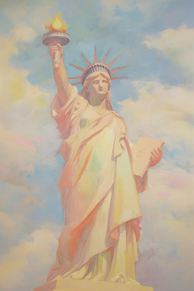 Painting statue art representation. AI generated Image by rawpixel.