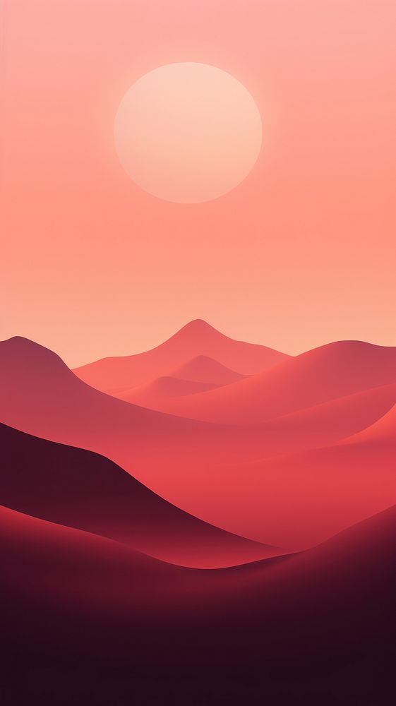  Minimal outdoors nature sunset. AI generated Image by rawpixel.