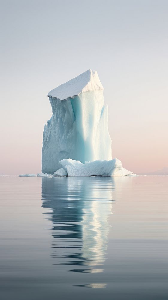  Iceberg nature outdoors sky. AI generated Image by rawpixel.