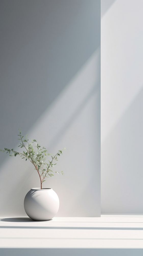  Window plant vase wall. AI generated Image by rawpixel.