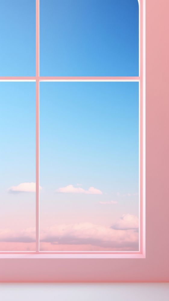  Minimal window wall architecture. AI generated Image by rawpixel.