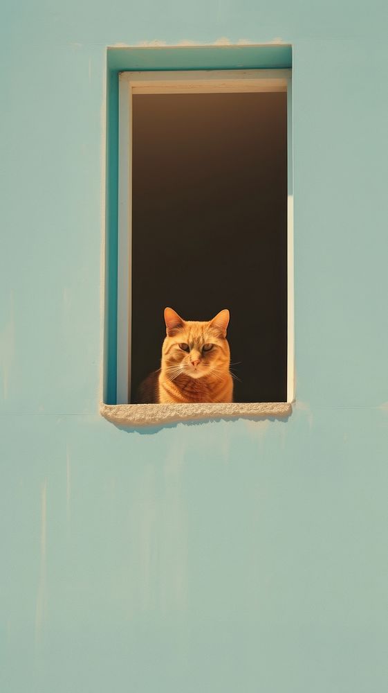 Photography of a cat animal mammal window.