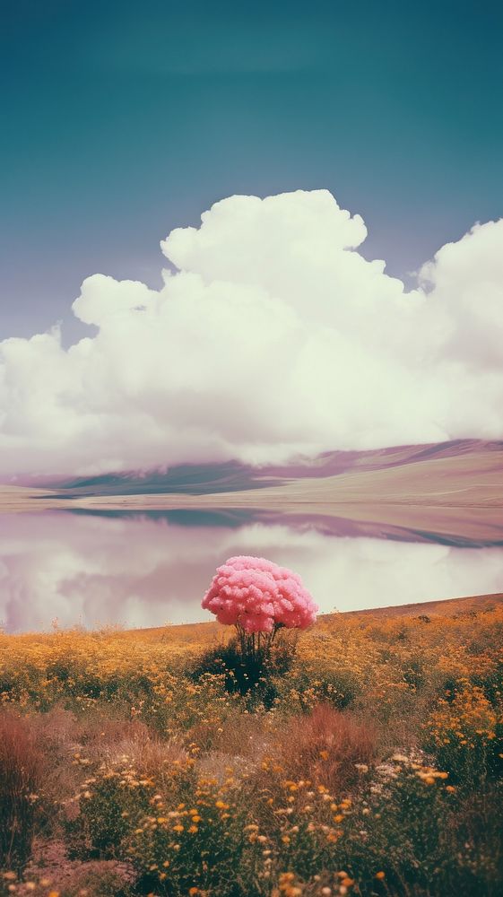 Landscape flower cloud outdoors.