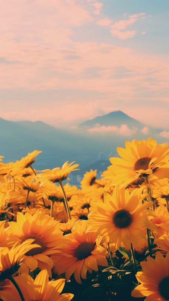 Photography minimal cute sunflowers japan | Premium Photo - rawpixel