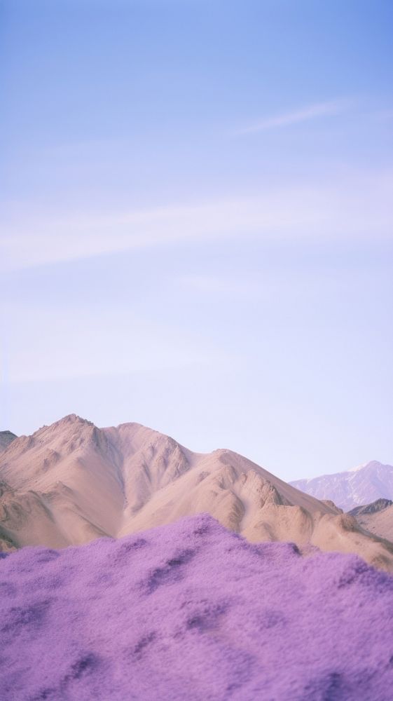 Mountain purple landscape lavender.