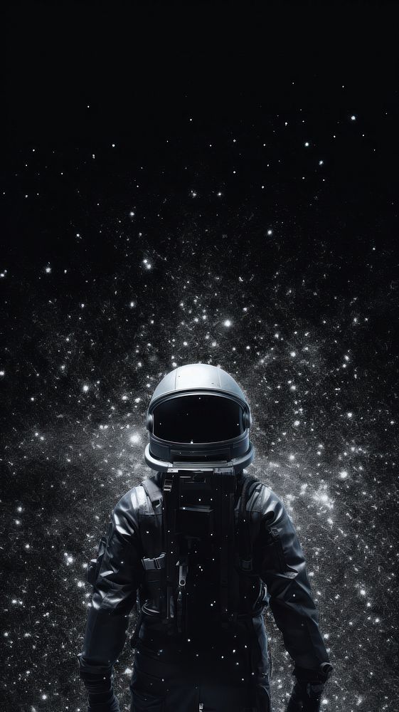  Galaxy astronomy astronaut helmet. AI generated Image by rawpixel.