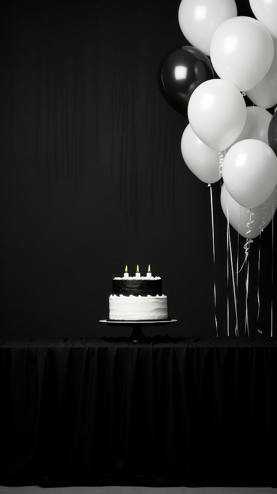 Photography of birthday dessert balloon party.