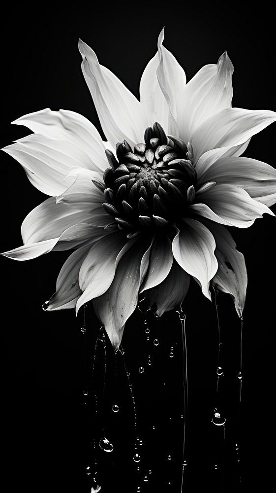 Photography of Black flower petal plant black.
