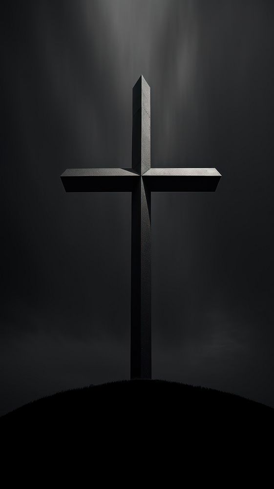 Photography of christ cross symbol black spirituality.