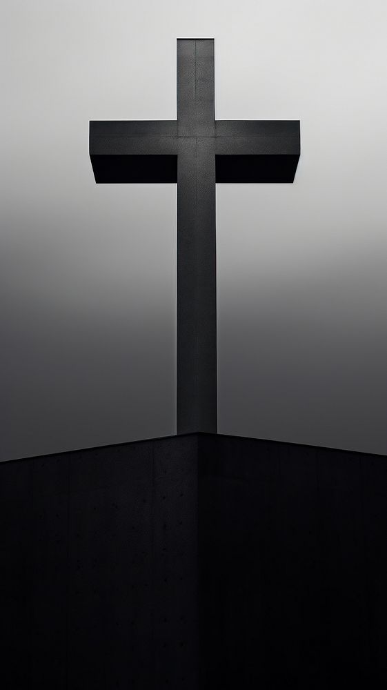 Photography of christ cross symbol black spirituality.