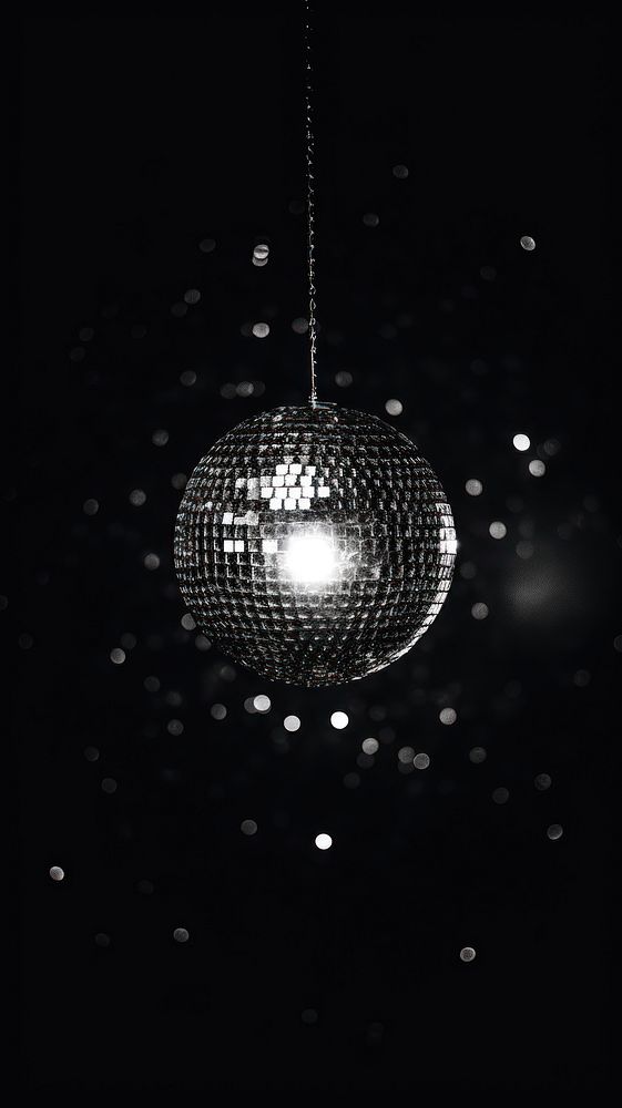 Photography of disco ball lighting black illuminated.