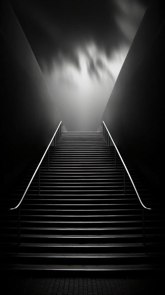 Photography of Heaven architecture staircase black.