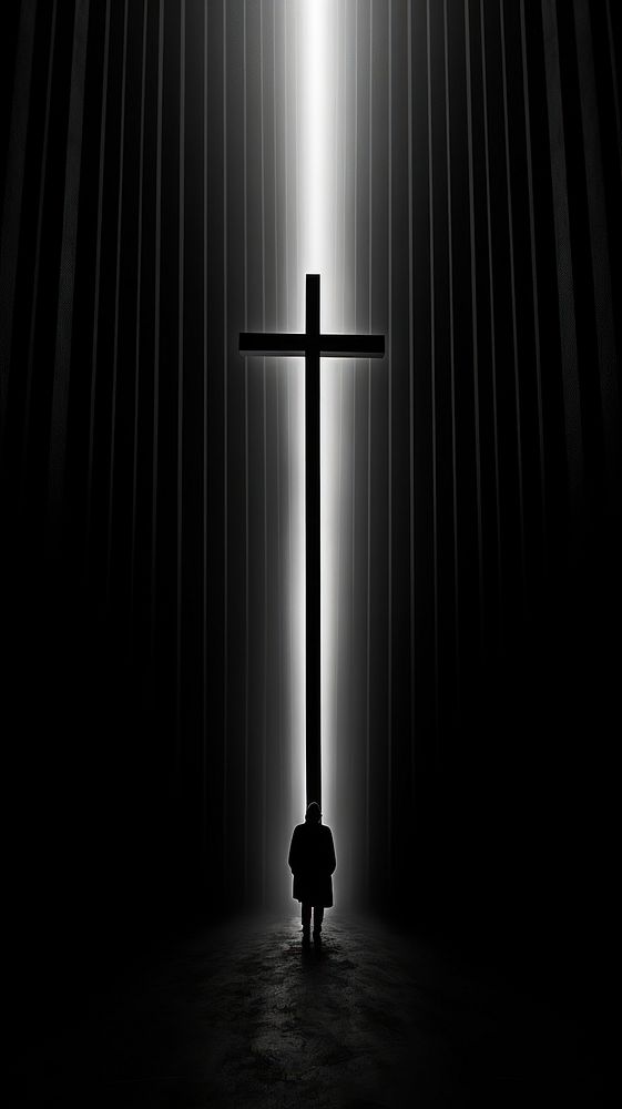 Photography of jesus cross silhouette lighting symbol.