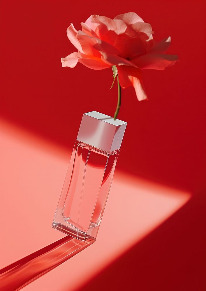 Perfume glasses packaging rose flower | Premium Photo - rawpixel