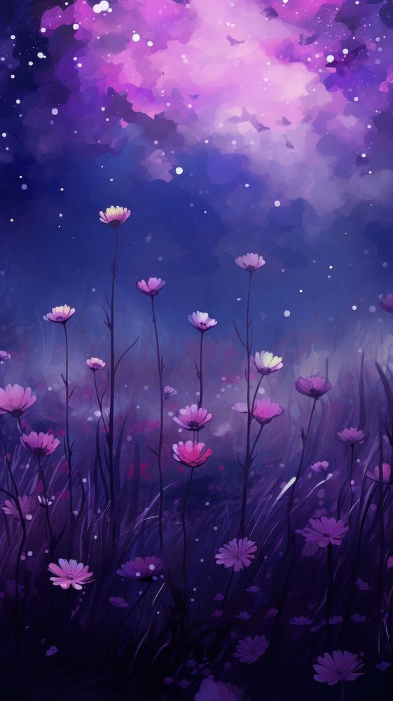 Dark purple impressionism background backgrounds outdoors flower.