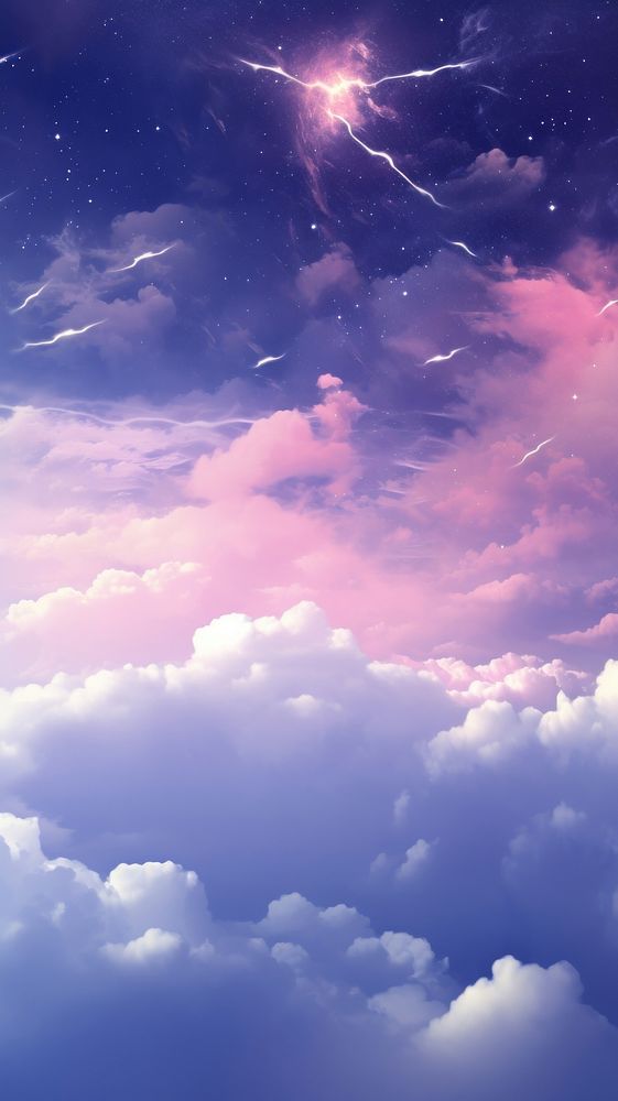  Galaxy backgrounds outdoors nature. AI generated Image by rawpixel.