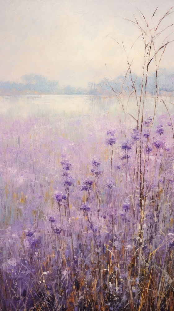 Pastel purple impressionism painting simple background backgrounds lavender outdoors.