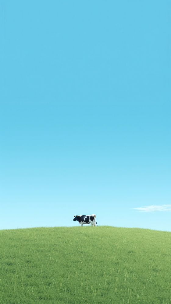Cow livestock outdoors horizon.