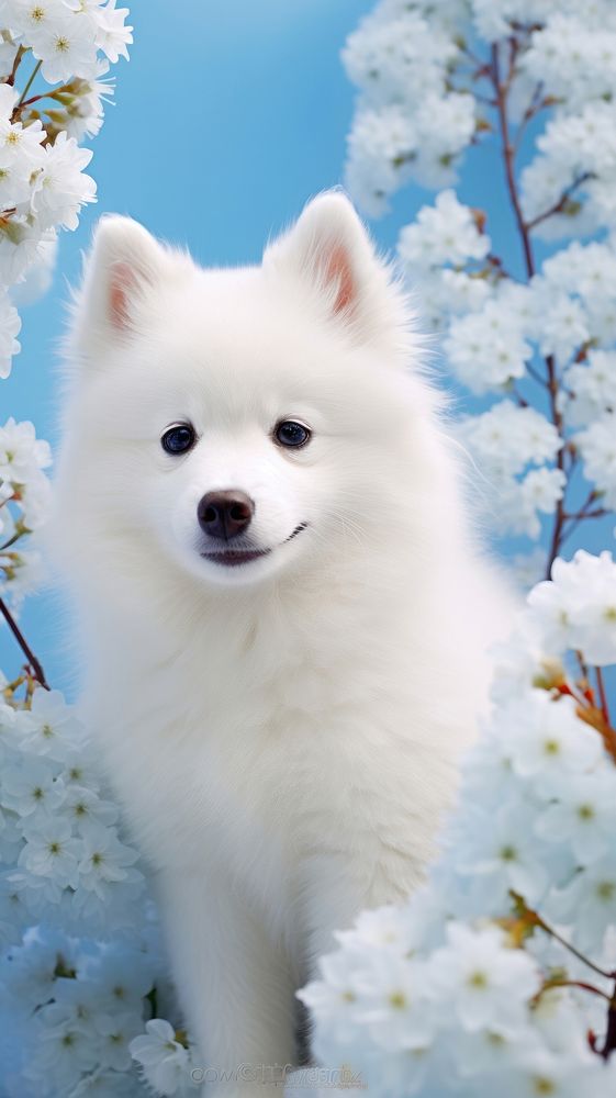 Dog blossom mammal animal.