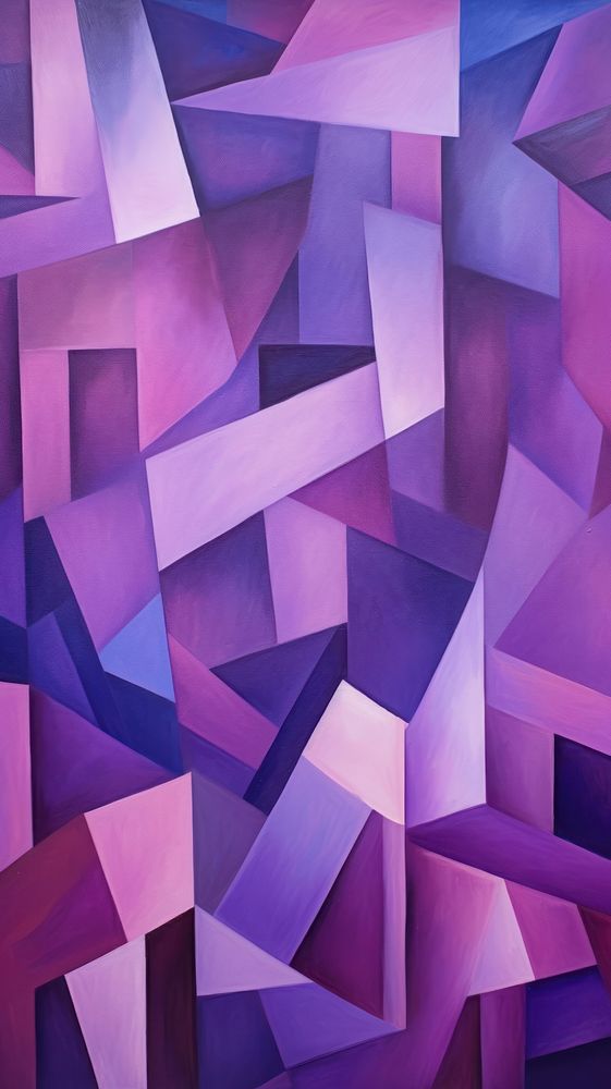 Purple abstract cubism background backgrounds painting art.