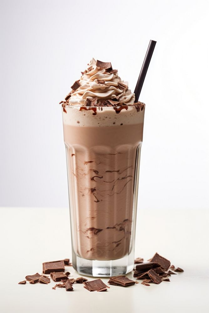Chocolate milkshake chocolate smoothie dessert.