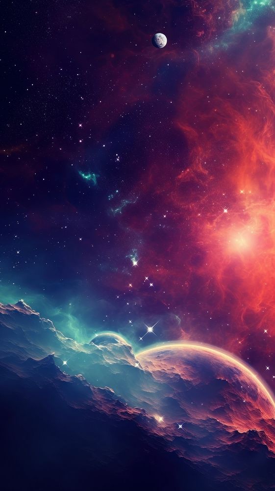  Vintage abstract galaxy space backgrounds futuristic. 