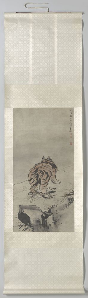 Tiger Seen from the Rear (c. 1700) by Gao Qipei