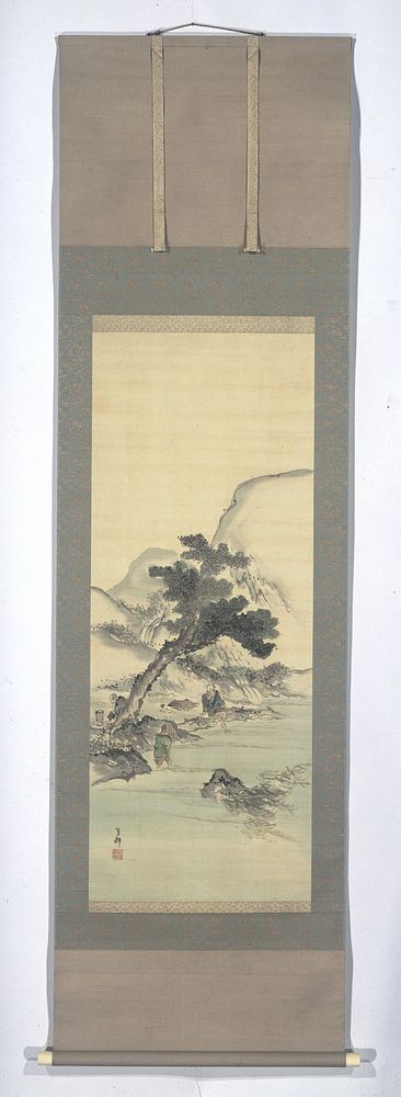 Literati in a Landscape (c. 1800 - c. 1830) by Kishi Ganku
