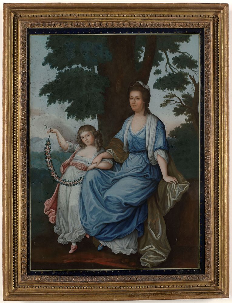 Portrait of Catharina Cornelia Geertruida van Braam Houckgeest, née Van Reede van Oudtshoorn, and her daughter Françoise (c.…