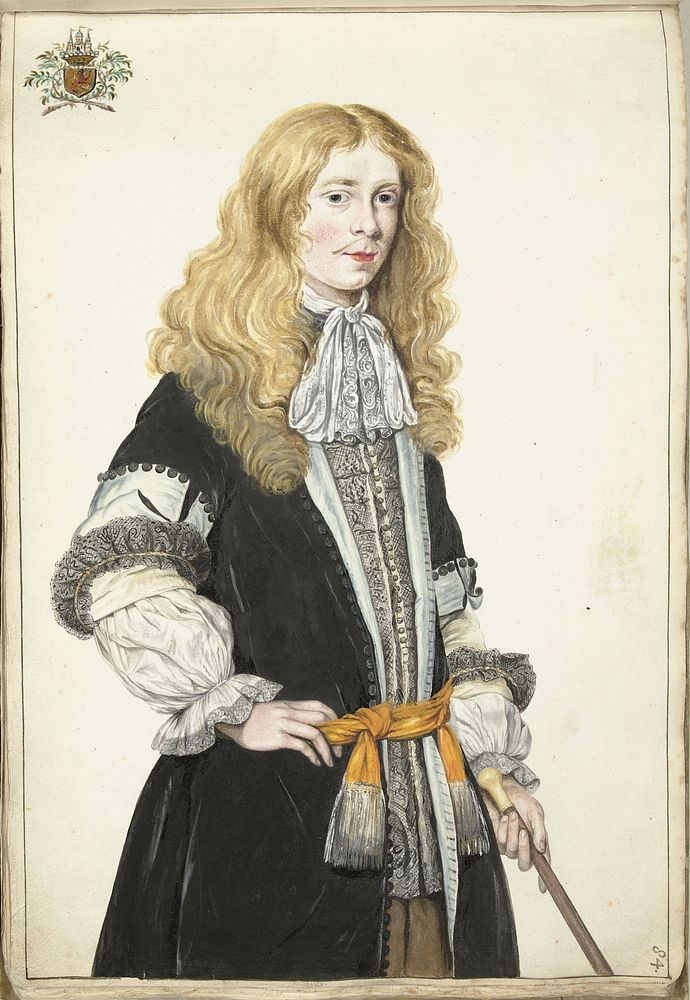 Portret van Moses ter Borch (c. 1670) by Gesina ter Borch and Gerard ter Borch II