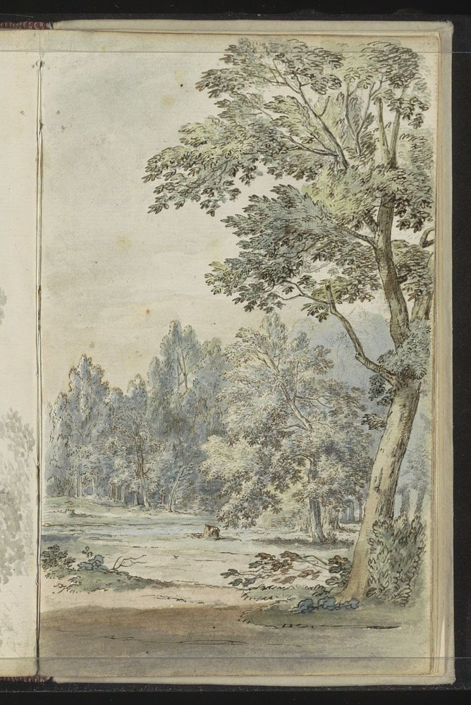 Open plek in een bos (1783) by Johannes Huibert Prins