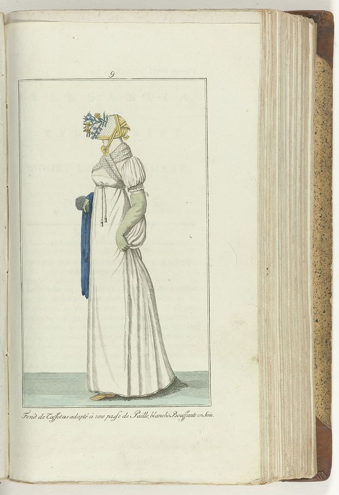 Elegantia, of tijdschrift van mode, luxe en smaak voor dames, April 1807, No. 9: Fond de Taffetas... (1807) by anonymous and…