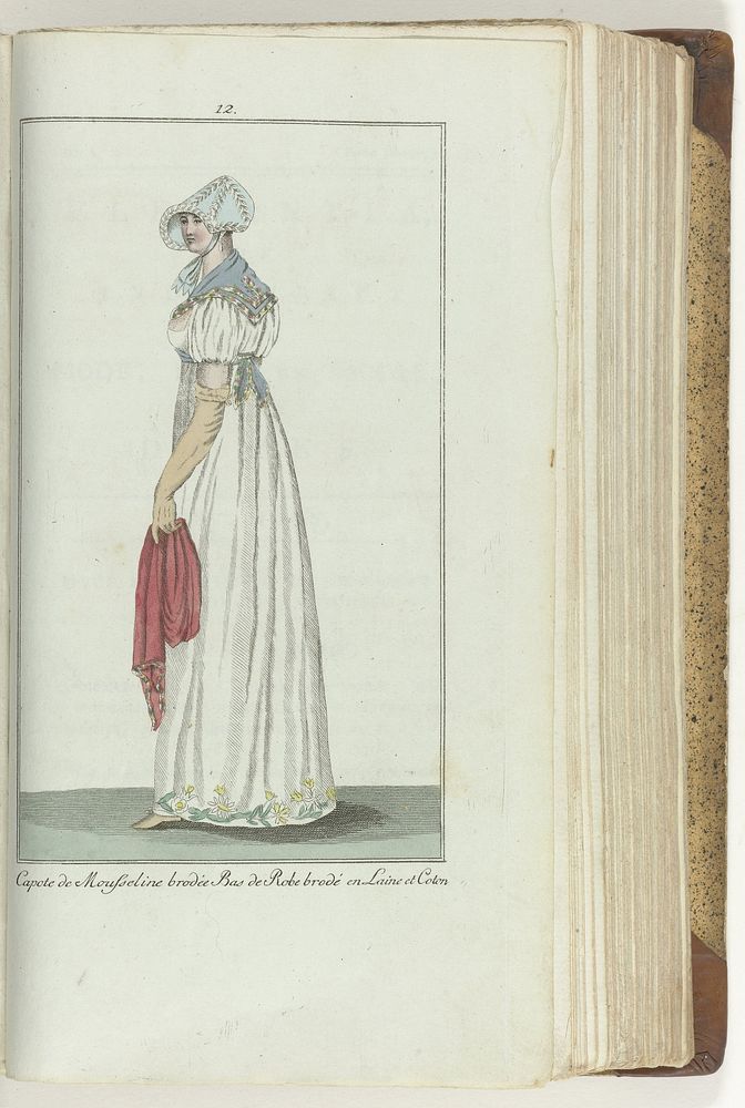 Elegantia, of tijdschrift van mode, luxe en smaak voor dames, Mei 1807, No. 12: Capote de Mousseline... (1807) by anonymous…