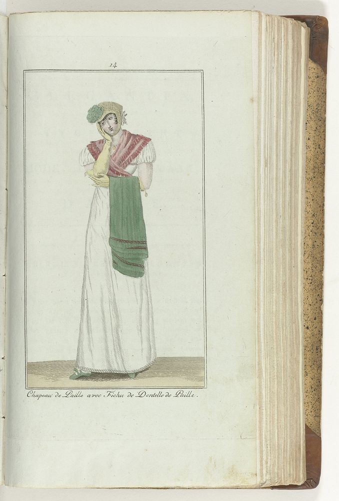 Elegantia, of tijdschrift van mode, luxe en smaak voor dames, Juni 1807, No. 14: Chapeau de Paille... (1807) by anonymous…