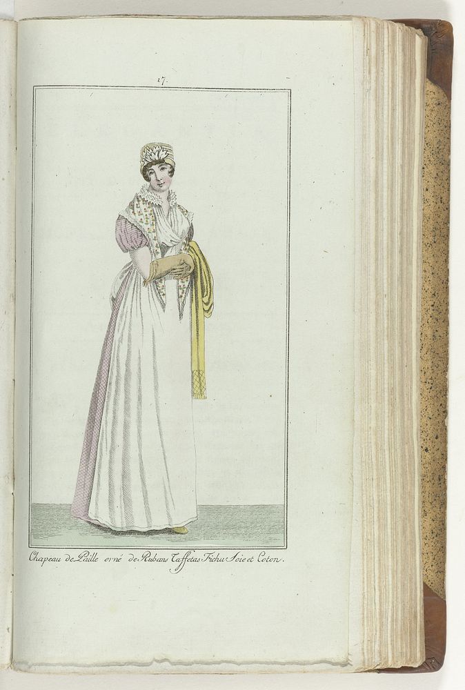 Elegantia, of tijdschrift van mode, luxe en smaak voor dames, Juli  1807, No. 17: Chapeau de Paille... (1807) by anonymous…