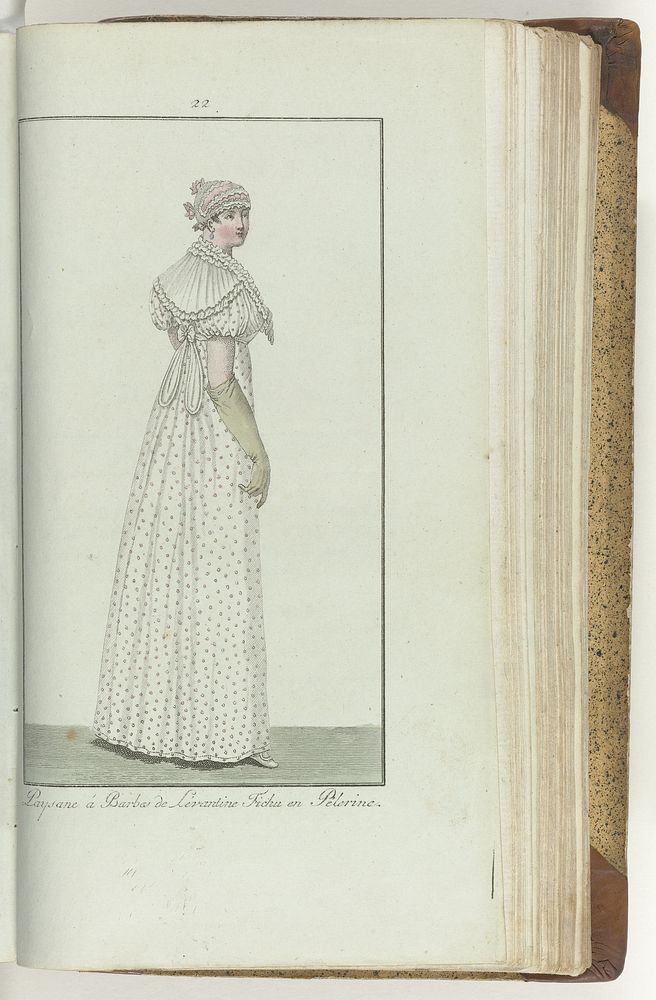Elegantia, of tijdschrift van mode, luxe en smaak voor dames, September 1807, No. 22: Paysane a Barbas de Levantine...…