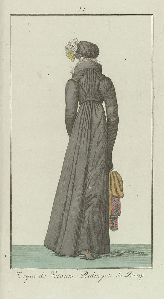 Elegantia, of tijdschrift van mode, luxe en smaak voor dames, December 1807, No. 31 : Toque de Velours... (1807) by…