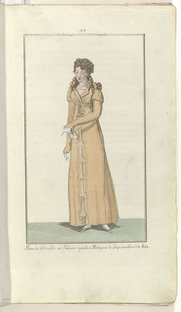 Elegantia, of tijdschrift van mode, luxe en smaak voor dames, Januari 1808, No. 33: Boucles d'oreilles en Palmier agatisé...…