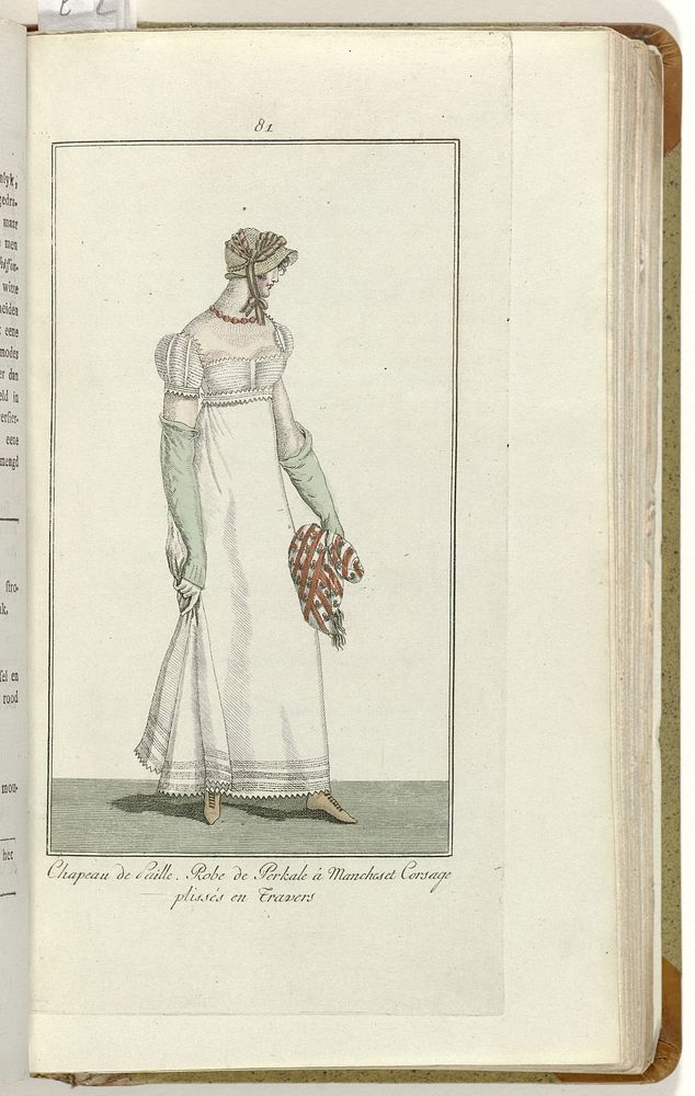 Elegantia, of tijdschrift van mode, luxe en smaak voor dames, Juni 1809, No. 81: Chapeau de Paille... (1809) by anonymous…