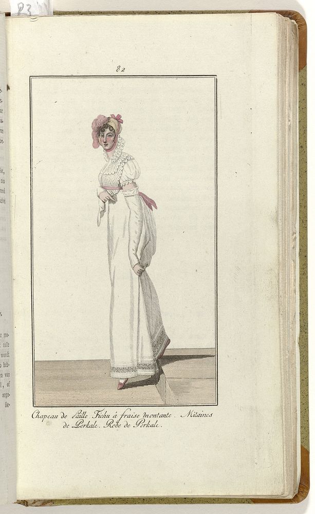Elegantia, of tijdschrift van mode, luxe en smaak voor dames, Juli 1809, No. 82: Chapeau de Paille... (1809) by anonymous…