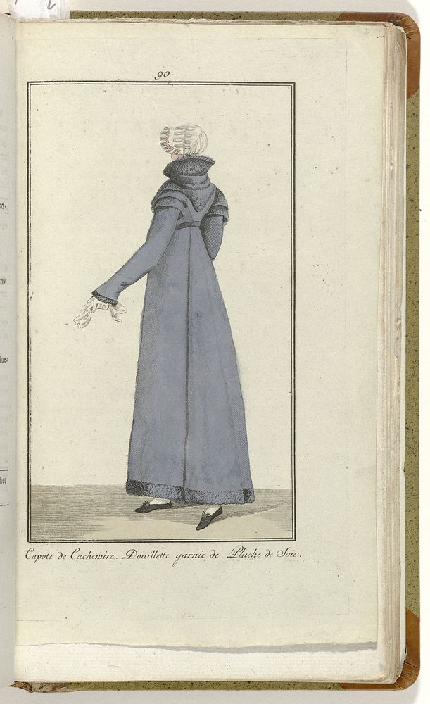 Elegantia, of tijdschrift van mode, luxe en smaak voor dames, Oktober 1809, No. 90: Capote de Cachemire... (1809) by…