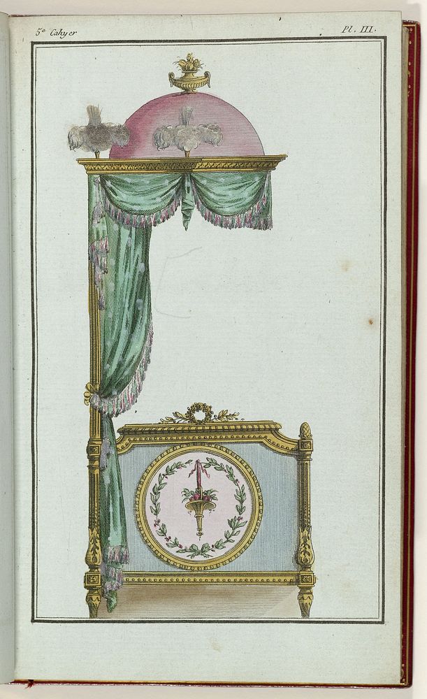 Cabinet des Modes ou les Modes Nouvelles, 15 Janvier 1786, 5e cahier, pl. III (1786) by Buisson