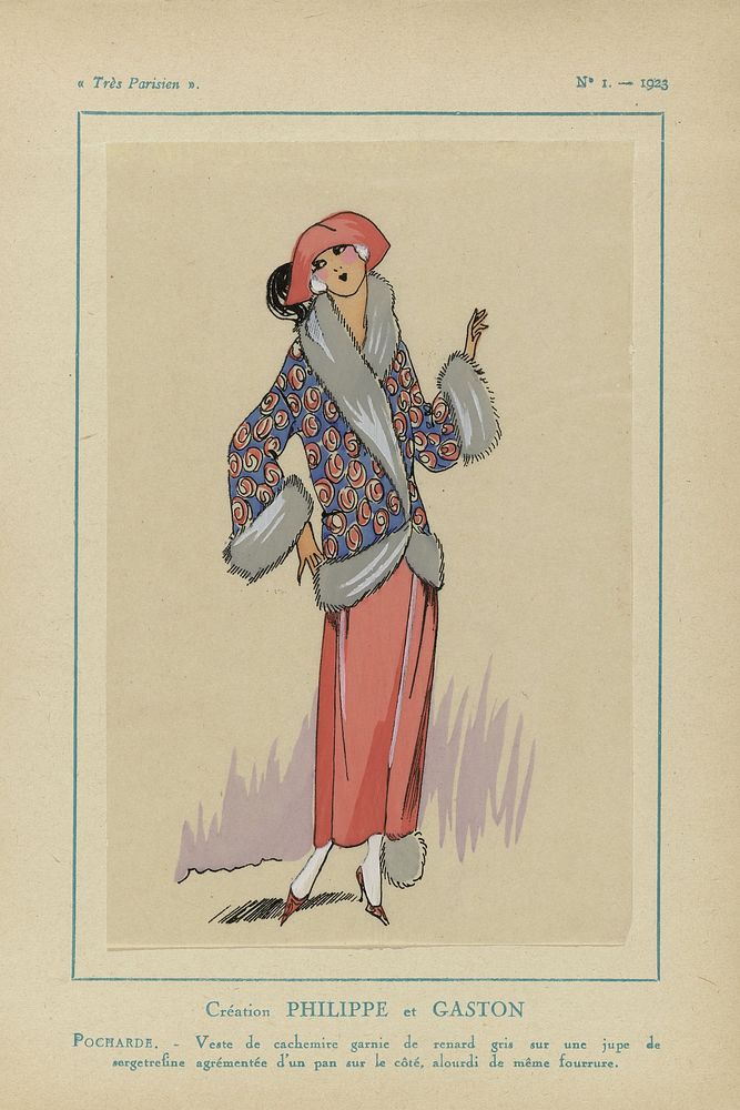 Très Parisien, 1923, No 1: Création Philippe et Gaston (1923) by anonymous, Philippe et Gaston and G P Joumard