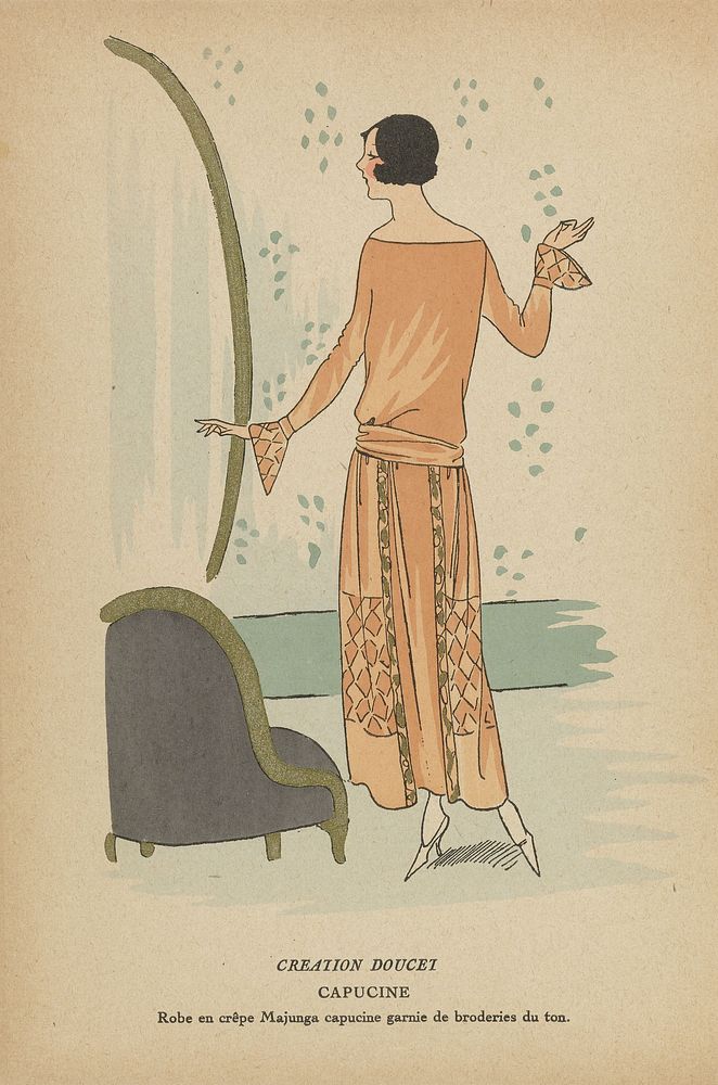 Très Parisien ,1923, No. 3: CREATION DOUCET: CAPUCINE... (1923) by anonymous, Jacques Doucet and G P Joumard