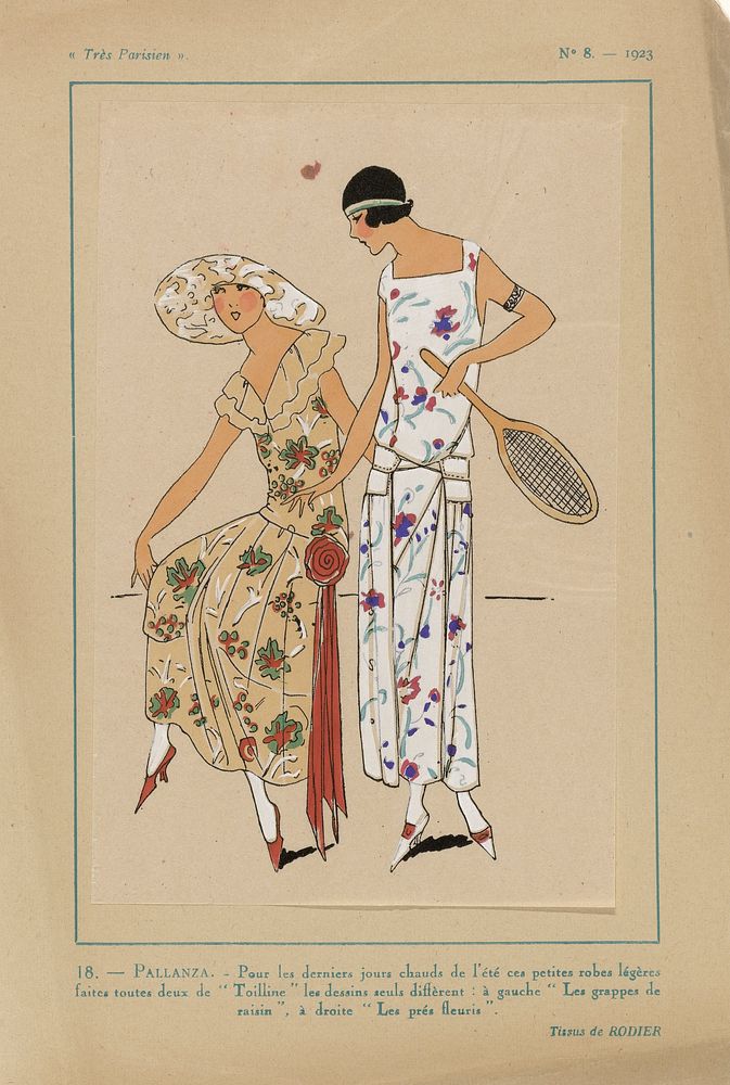 Très Parisien, 1923, No 8: 18.- PALLANZA. - Pour les derniers jours... (1923) by anonymous, Rodier and G P Joumard