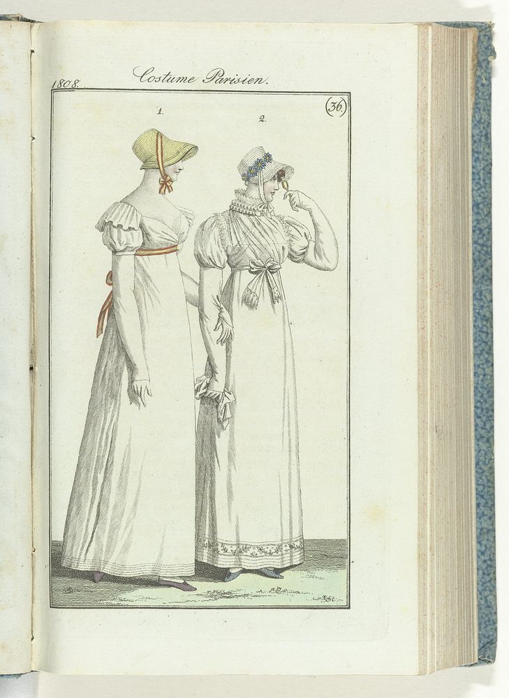 Journal des Dames et des Modes, editie Frankfurt 4 septembre 1808, Costume Parisien (36) (1808) by anonymous and J P Lemaire