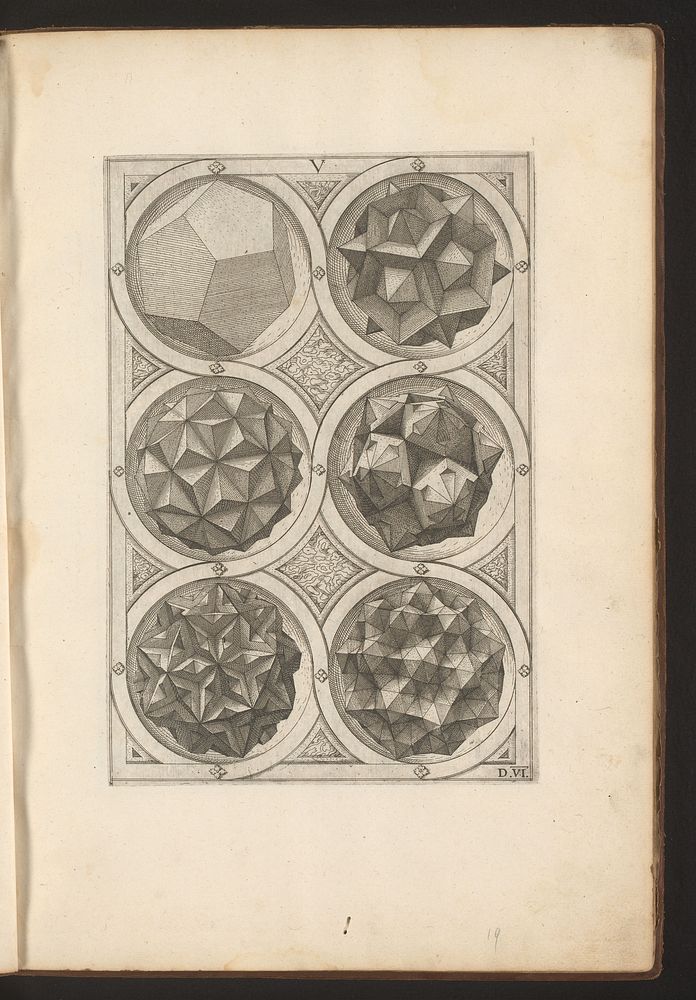 Zes veelvlakken met een dodecaëder als uitgangspunt (1568) by Jost Amman, Wenzel Jamnitzer and Wenzel Jamnitzer